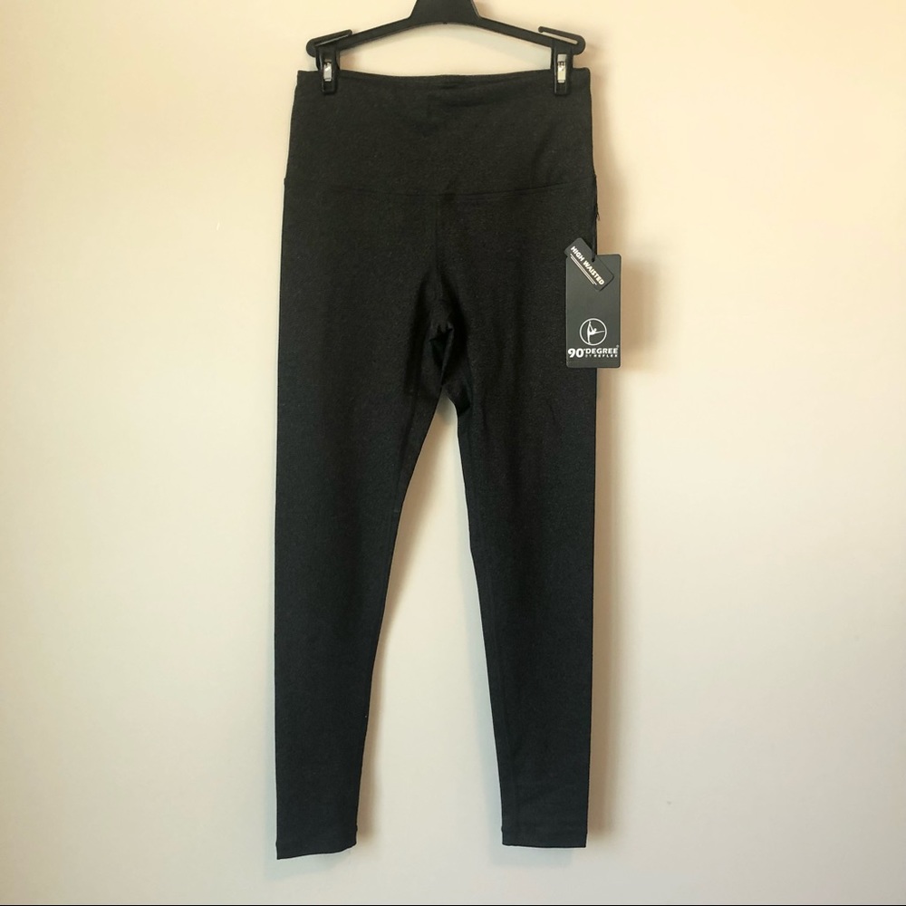 NWT 90 Degree by Flex High Waisted Grey Leggings